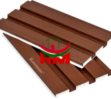 Lam 3 sóng thấp PVC nâu xước 3S200X15-011