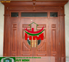 Cửa thép vân gỗ 4 cánh 6