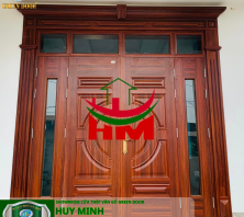 Cửa thép vân gỗ 4 cánh 9