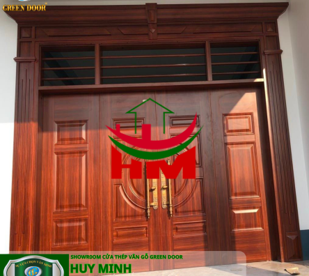 Cửa thép vân gỗ 4 cánh 15