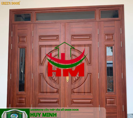 Cửa thép vân gỗ 4 cánh 19