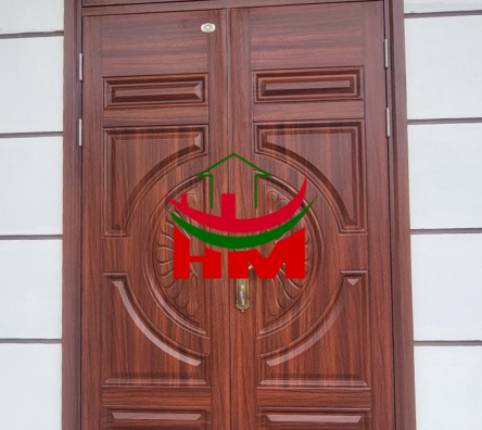 Cửa thép vân gỗ 2 cánh 9