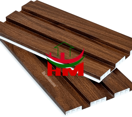 Lam 3 sóng thấp SPC nâu bóng vân gỗ K3S200-009